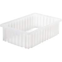 Divider Box&reg; Container, Plastic, 16.5" W x 10.875" D x 5" H, Grey Cam Industrial