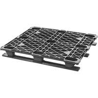 Stackable Plastic Pallet, 4-Way Entry, 48" L x 40" W x 5-3/5" H Cam Industrial