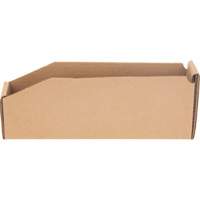 Deep Corrugated Parts Bins, 1-15/16" W x 11-1/4" D x 4-1/2" H, Beige Cam Industrial