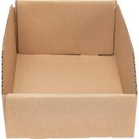 Deep Corrugated Parts Bins, 7-5/8" W x 11-5/16" D x 4-1/2" H, Beige Cam Industrial