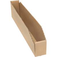 Deep Corrugated Parts Bins, 2-7/8" W x 17-1/4" D x 4-1/2" H, Beige Cam Industrial