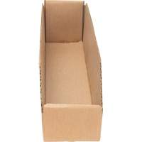 Deep Corrugated Parts Bins, 3-3/4" W x 17-1/4" D x 4-1/2" H, Beige Cam Industrial