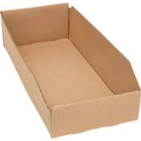 Deep Corrugated Parts Bins, 7-3/4" W x 17-1/4" D x 4-1/2" H, Beige Cam Industrial