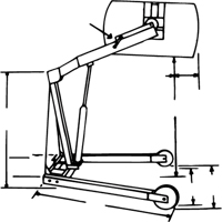 Manipulateurs de barils Hydra-Lift, Capacit&eacute; 55 gal. US (45 gal. imp.) Cam Industrial