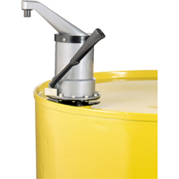 Pompe &agrave; baril, type levier, Polypropyl&egrave;ne, 10 oz/course, Pour barils de 5-45 gal. Cam Industrial