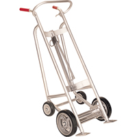 Diables pour baril avec frein manuel, Fabriqu&eacute; en Aluminium, 25 - 55 gal. US (20 - 45 gal. imp.) Cam Industrial