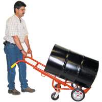 Diable &agrave; Barils Ergonomique A/Roulettes Pivotantes, Fabriqu&eacute; en Acier, 55 - 85 gal. US (45 - 70 gal. imp.) Cam Industrial