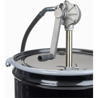 Rotary Type Drum Pump, Aluminum, Fits 15-55 Gal., 6-3/4 oz. per revolution Cam Industrial