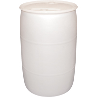 Polyethylene Drums, 55 US gal (45 imp. gal.), Closed Top, Natural Cam Industrial