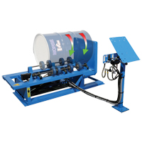 Hydra-Lift Drum Rotator / Roller, 55 US gal. (45 Imperial Gal.) Capacity, Variable Speed, 1 HP Cam Industrial