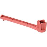 Single Ended Specialty Bung Nut Wrench, 1-1/4" Opening, 8" Handle, Non-Sparking Nylon Cam Industrial