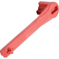 Single Ended Specialty Bung Nut Wrench, 1-1/4" Opening, 8" Handle, Non-Sparking Nylon Cam Industrial