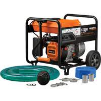 Semi-Trash Water Pump Kit, 158 GPM, 208 cc, 4 Cycle OHV Cam Industrial