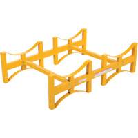 Steel Stackable Drum Rack, 2 Drums, 1600 lbs. Capacity, 45-1/2" W x 29-7/8" D x 12-3/4" H Cam Industrial