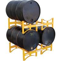 Steel Stackable Drum Rack, 2 Drums, 1600 lbs. Capacity, 45-1/2" W x 29-7/8" D x 12-3/4" H Cam Industrial