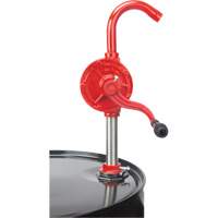 Rotary Type Drum Pump, Cast Iron/Steel, Fits 30-55 Gal., 8 oz./Stroke Cam Industrial