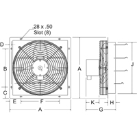 Ventilateurs d'&eacute;vacuation &agrave; volets Cam Industrial