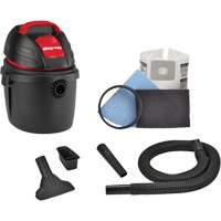 Portable Shop Vacuum, Wet-Dry, 2.5 HP, 2.5 US Gal. (9.5 Litres) Cam Industrial