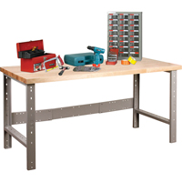 Pre-Designed Workbench, Top & Legs Only, 2500 lbs. Cap., 72" W x 30" D, 34" H Cam Industrial
