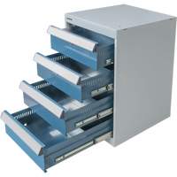 Four-Drawer Pedestal Workbench, 18" W x 21" D x 28" H Cam Industrial