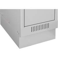 Casiers Clean Line, 2 niveaux, Bloc de 4, 48" x 18" x 76", Acier, Charbon, Rivet (assembl&eacute;) Cam Industrial