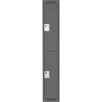 Casiers Clean Line, 2 niveaux, 12" x 18" x 72", Acier, Charbon, Rivet (assembl&eacute;) Cam Industrial