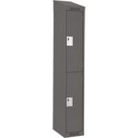 Casiers Clean Line, 2 niveaux, 12" x 18" x 78", Acier, Charbon, Rivet (assembl&eacute;) Cam Industrial