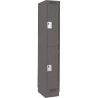 Casiers Clean Line, 2 niveaux, 12" x 18" x 76", Acier, Charbon, Rivet (assembl&eacute;) Cam Industrial