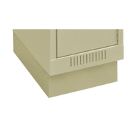 Clean Line Economy Lockers Recessed Base, 1 Banks, 4" H x 12" W x 18" D, Beige, Steel Cam Industrial