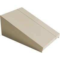Dessus inclin&eacute; pour casiers robustes enti&egrave;rement soud&eacute; Concorde, Bloc de 1, 18" p x 12" la x 6" ha, Beige, Acier Cam Industrial