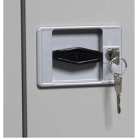 Armoires de rangement Hi-Boy profondes, Acier, 4 Tablettes, 72" h x 36" la x 24" P, Charbon Cam Industrial