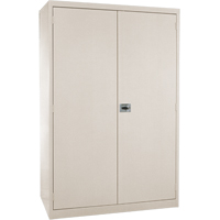 Armoires de rangement Hi-Boy profondes, Acier, 4 Tablettes, 72" h x 36" la x 24" P, Beige Cam Industrial