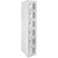 Clean Line Lockerettes, 6 -tier, 18" x 72" x 12", Steel Cam Industrial
