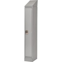 Lockers, 12" x 18" x 86", Steel, Grey, Knocked Down Cam Industrial