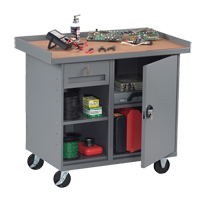 Mobile Workbench Cabinet, Laminate Surface Cam Industrial