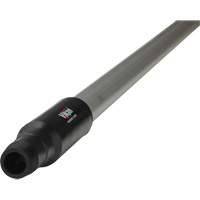 Transport Line Handle, Aluminum/Polypropylene, Ergonomic, Euro Threaded Tip, 1-1/4" Diameter, 59" Length Cam Industrial