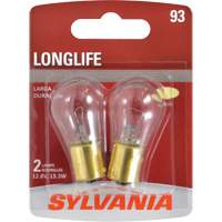 93 Long Life Mini Automotive Bulb, Incandescent, 13.3 W Cam Industrial