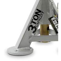 Performance Shorty Low Profile Jack Stands, 3 tons Capacity, 11" - 17" H Cam Industrial