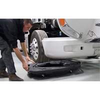 Bac de vidange d'huile pour camion &agrave; profil bas avec couvercle Cam Industrial