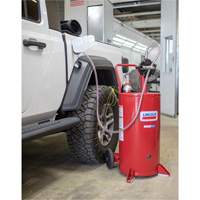 25-Gallon Steel Fuel Caddy with 2-Way Rotary Pump Cam Industrial