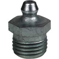 Straight Extra-Short Grease Fitting, Steel, 0.25 NPT Thread Cam Industrial