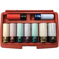 Jeu de douilles &agrave; chocs principales &agrave; paroi mince, 9 Morceaux, Prise de 1/2" Cam Industrial