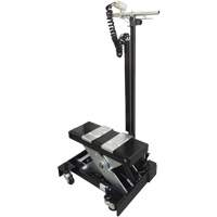 Low Profile Floor Service Jack, 12 Ton(s) Capacity, 7-1/2" Lowered, 15" Raised, Air Hydraulic Cam Industrial