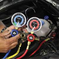R1234Yf 2-Way Piston Valve Manifold Gauge Set Cam Industrial