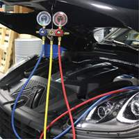 R1234Yf 2-Way Piston Valve Manifold Gauge Set Cam Industrial