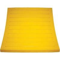 Wheel Chock, Polyurethane, Yellow, 15-1/4" W x 12-1/8" D x 10-3/4" H Cam Industrial