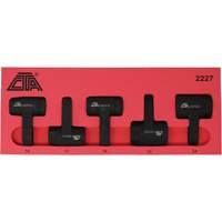 Exhaust Gas Sensor Socket Set, 5 Pieces, 1/2" Drive Size Cam Industrial