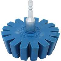 Conical Gear Eraser Wheel with Quick-Connect Arbor Adapter Cam Industrial