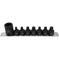 Pickup Truck Bed Bolt Socket/Bit Set, 8 Pieces, 1/2"/3/8" Drive Size Cam Industrial