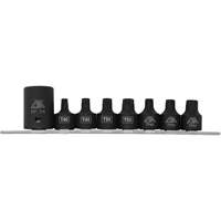 Pickup Truck Bed Bolt Socket/Bit Set, 8 Pieces, 1/2"/3/8" Drive Size Cam Industrial